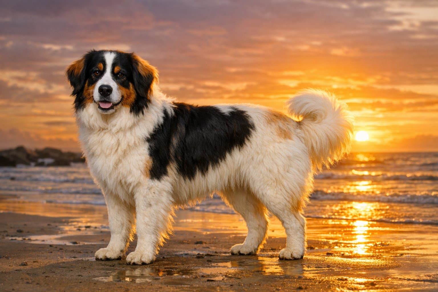 Bernedoodle Samoydle