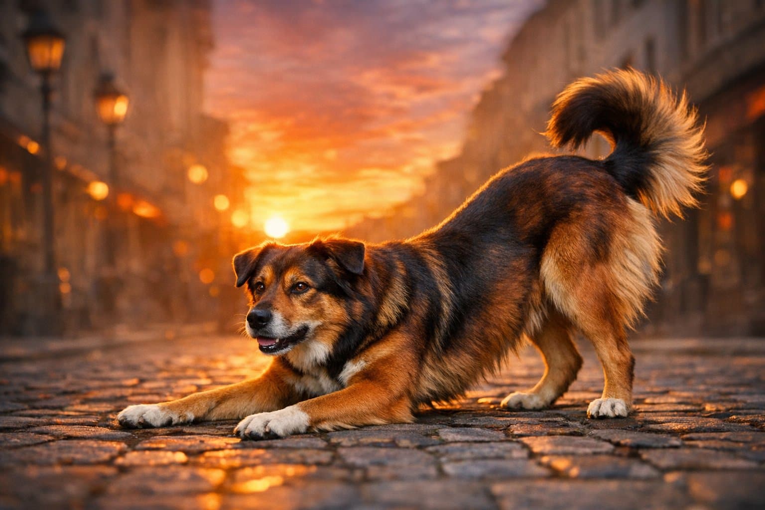 Akita Setter Schnauzer
